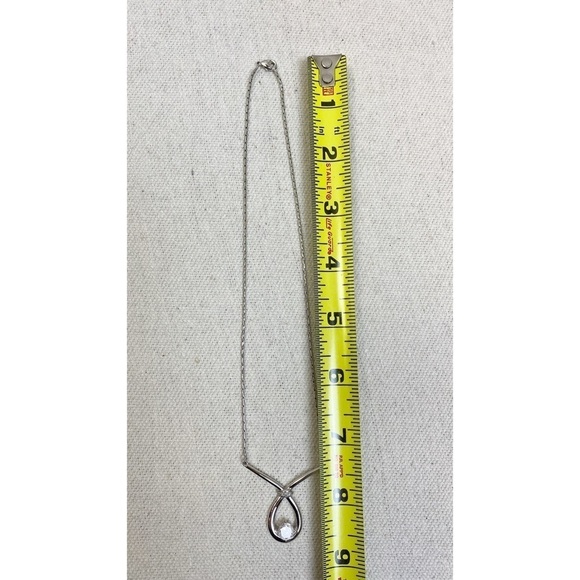 NVC Nataliya V Collister Silver Tone Cubic Zirconia  Drop necklace - Picture 5 of 5